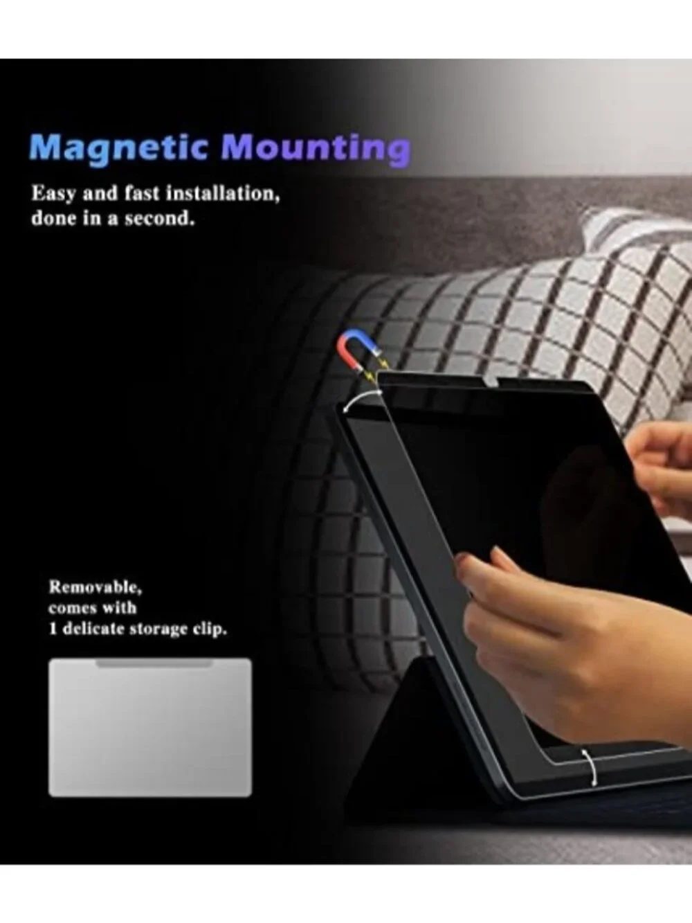 FILMEXT iPad 10th Generation Privacy Screen Protector iPad 10.9 2022, Magnetic A